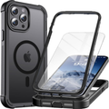 RATCASE Magnetic for iPhone 13 Pro Max Case with Screen Protector-Black